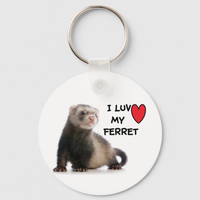 Ferret Keychain Nyckelring (Framsida)