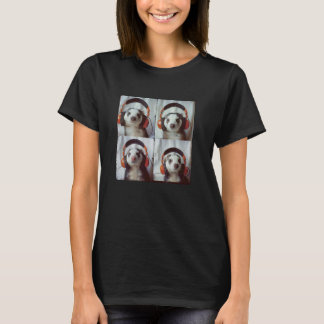Ferret lyssnar på musik, sensoriska bearbetningssj t shirt