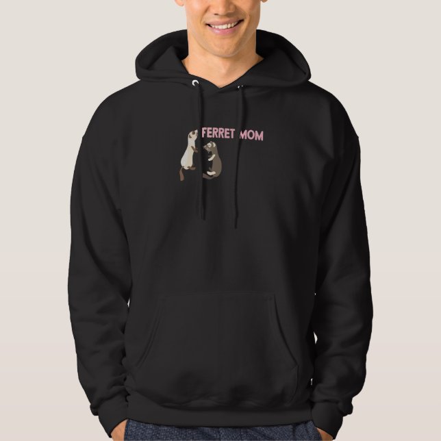 Ferret Mamma 1 Hoodie (Framsida)