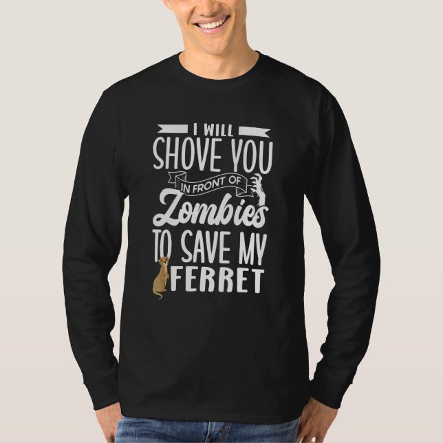 Ferret Mamma American Polecat T Shirt (Framsida)
