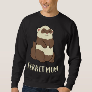 Ferret Mamma Ferret Pet Cute Ferret Mamma Lång Ärmad Tröja