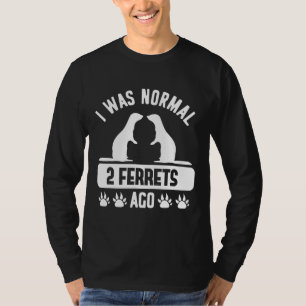 Ferret Mamma och Pappa Normal Ferret Pet Owner T Shirt