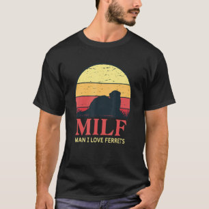 Ferret Mamma Pappa Mustela Nigripes 2 T Shirt