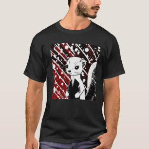 Ferret Mamma Pappa Mustela Nigripes T Shirt