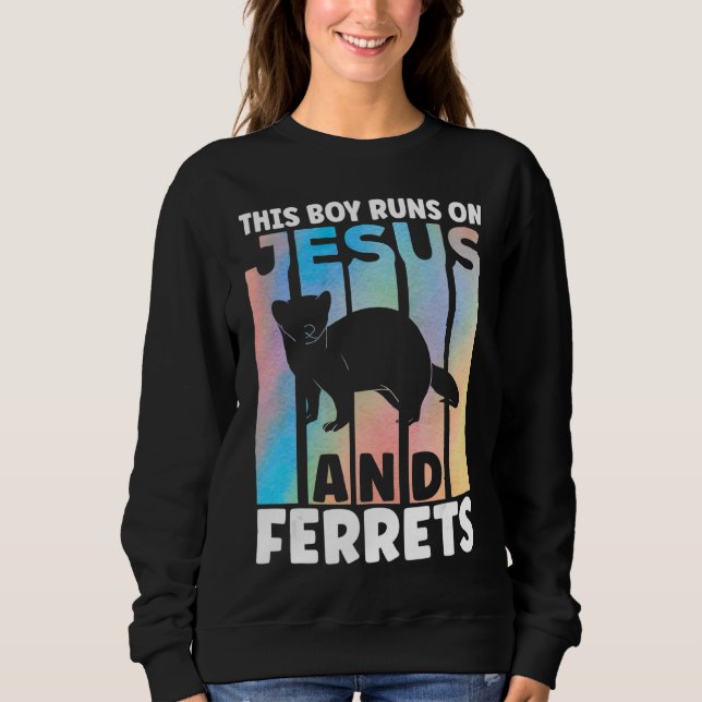 Ferret Outfit for Ferret Lover Apparel for Boys T Shirt (Framsida)
