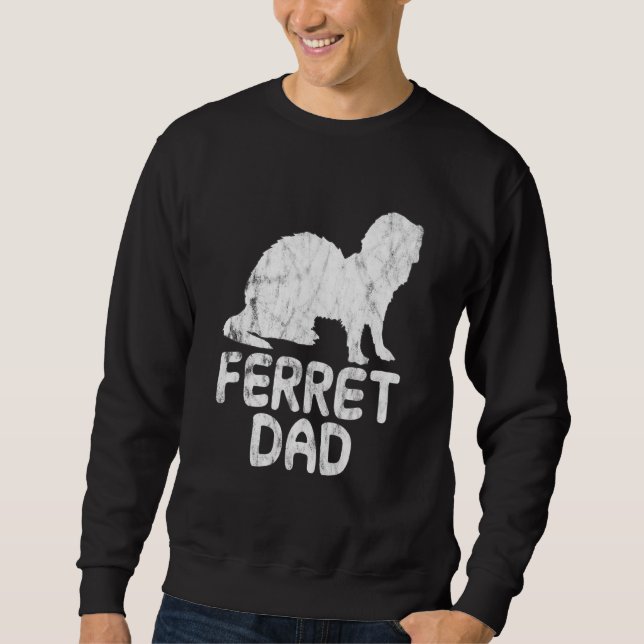 Ferret Pappa Lång Ärmad Tröja (Framsida)