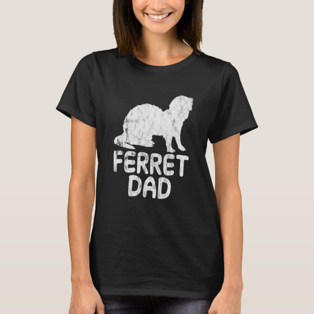 Ferret Pappa T Shirt (Framsida)