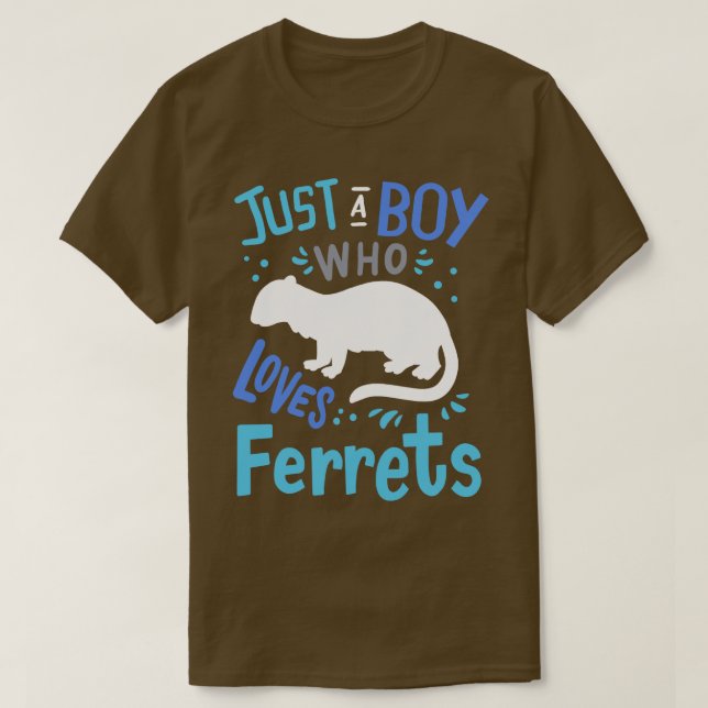Ferret Polecats Ferret Älskare T Shirt (Design framsida)