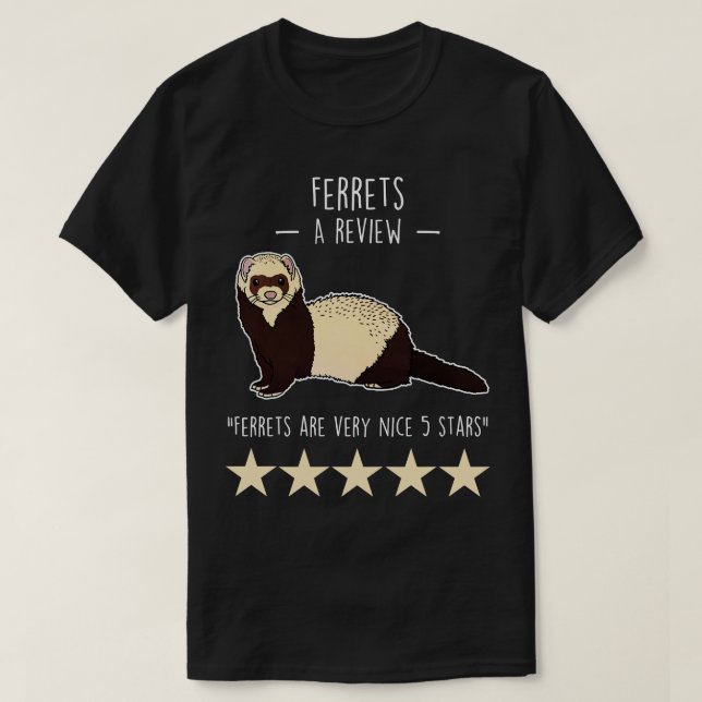 Ferret Review T Shirt (Design framsida)