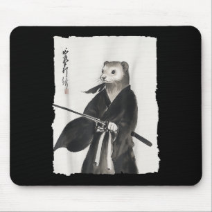 Ferret Samurai Janpanese Vintage Warrior Art Anime Musmatta
