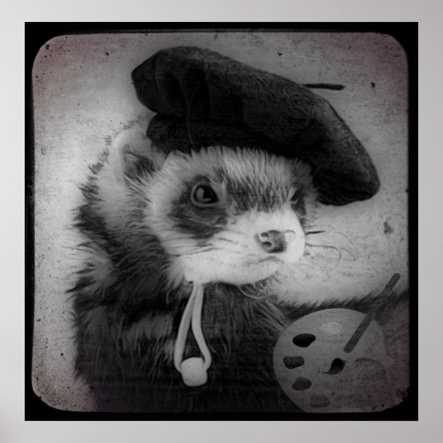 Ferret som artist poster (Framsidan)