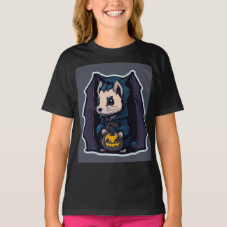 Ferret Spooky Fladdermus T Shirt