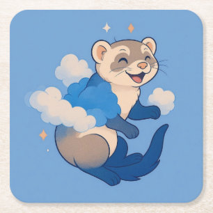 Ferret Underlägg Papper Kvadrat