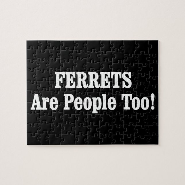 FERRETS är också människor! Pussel (Horisontell)