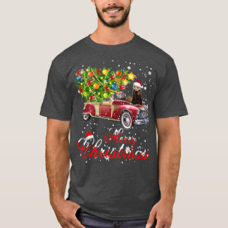 Ferrets Rides Red Lastbil jul Pajama T Shirt