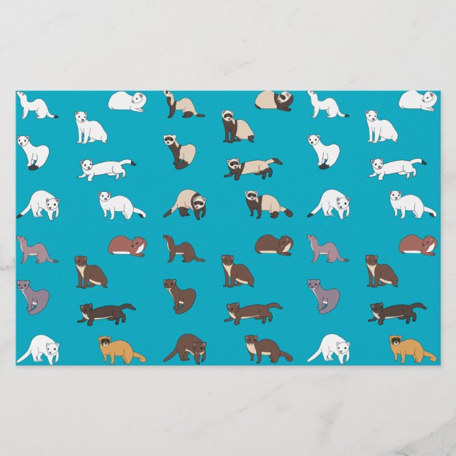 Ferrets, Weasels, and Ermines Brevpapper (Framsida)