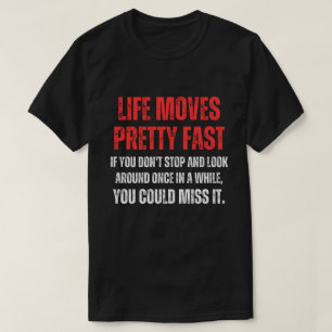 Ferris Bueller Day of Life Moves Söt Fast T Shirt