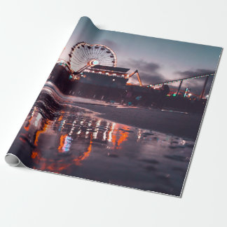 Ferris-hjul under guldtimmen presentpapper