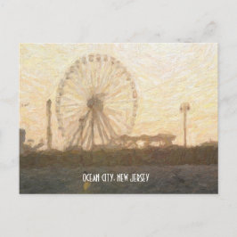 Ferris Wheel at Ocean City, NJ Vykort