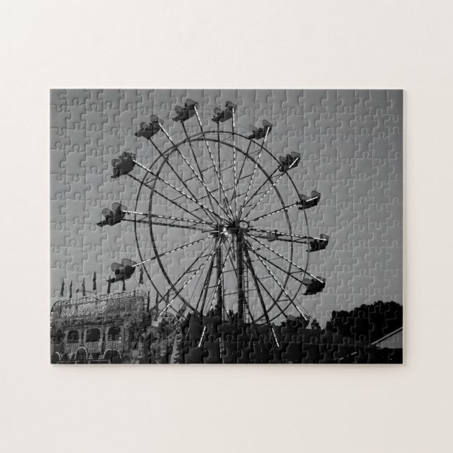 Ferris Wheel-familjpussel för rättvis Roligt Pussel (Horisontell)