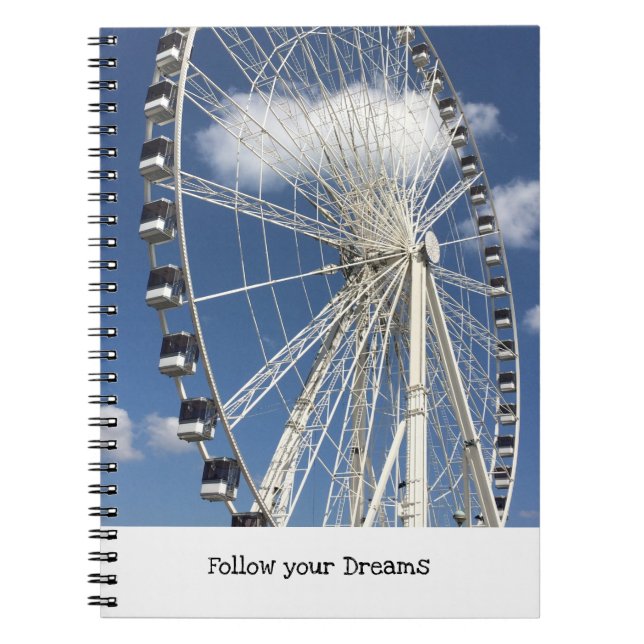 Ferris Wheel följer dina drömmar Anteckningsbok (Framsidan)