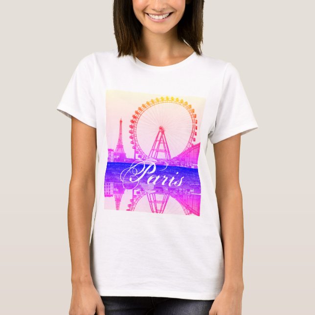 Ferris Wheel Grande Roue Paris – Grande Roue Eifel T Shirt (Framsida)