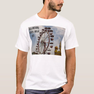 Ferris Wheel i Palace Playland Old Orchard Beach Tee