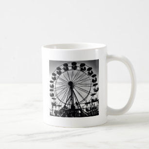 Ferris Wheel in Black and White Photo Gifts Kaffemugg