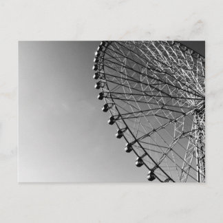 Ferris Wheel in Black and White Vykort