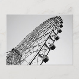 Ferris Wheel in Black and White Vykort