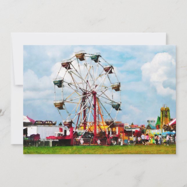 Ferris Wheel mot Blå himmel (Framsida)
