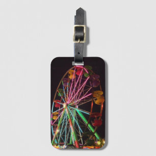 Ferris Wheel Neon Ljus på Nattavagg Bagagebricka