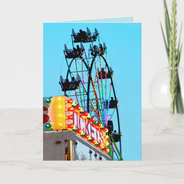 Ferris Wheel Note Card Kort (Framsida)