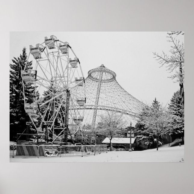 FERRIS WHEEL och R F P PAVILION - SPOKANE Poster (Framsidan)