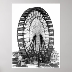Ferris Wheel på Chicago World's Fair Poster