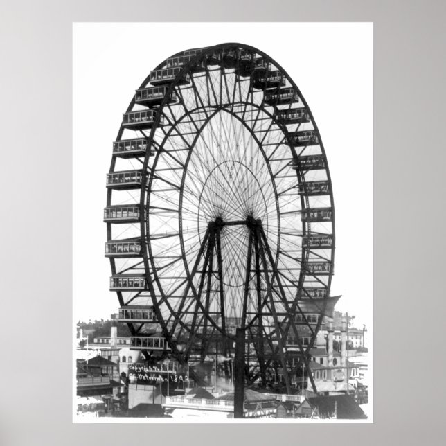 Ferris Wheel på Chicago World's Fair Poster (Framsidan)
