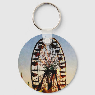 Ferris Wheel på natten Nyckelring