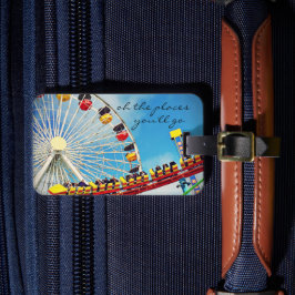 Ferris Wheel Roller Underlägg Photo Ställe Quote Bagagebricka