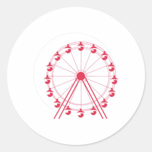 Ferris Wheel Runt Klistermärke