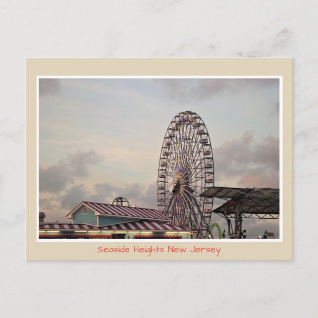 Ferris Wheel Seaside Heights vycard Vykort (Framsida)