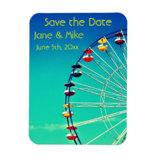 Ferris Wheel Spara datumet Magnet