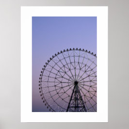 Ferris Wheel vid Dusk: Tokyo Poster