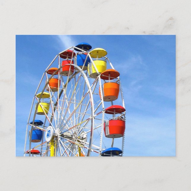 Ferris Wheel-vykort Vykort (Framsida)