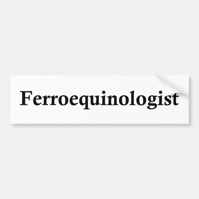 Ferroequinologist Bildekal (Framsidan)