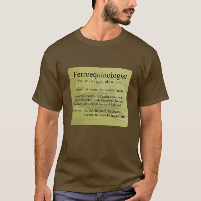 Ferroequinologist T-shirt (Framsida)