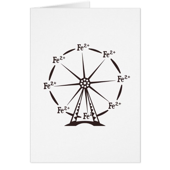 Ferrous pariserhjul hälsningskort (Framsidan)