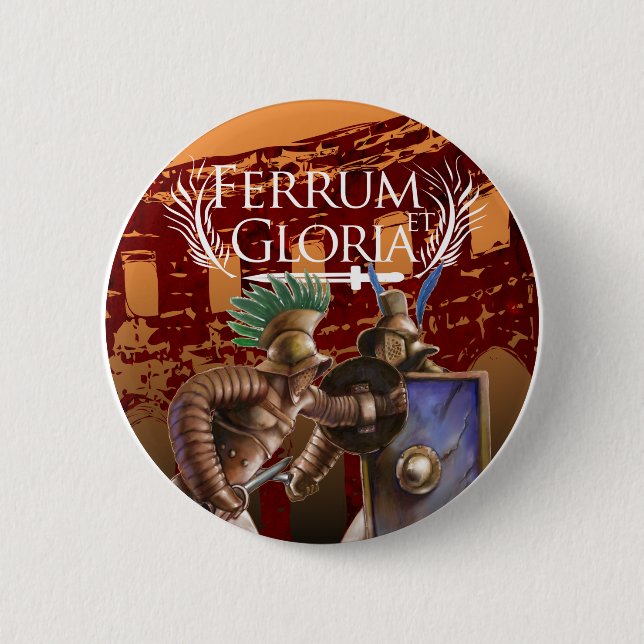 Ferrum et Gloria - gladiatoren knäppas Knapp (Framsida)