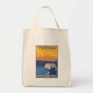 Ferry and Mountain - Victoria, BC Canada Tygkasse