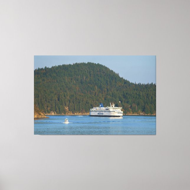 Ferry at Miners Bay BC Canvastryck (Framsida)