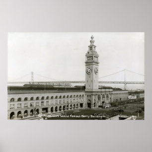 Ferry Byggnad, San Francisco Vintage Poster